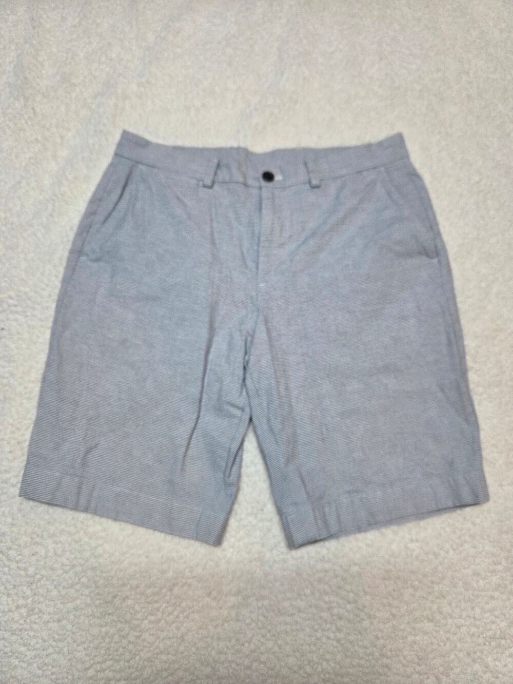 Brooks Brothers Soft Gray Flat-Front Men's Shorts w 33